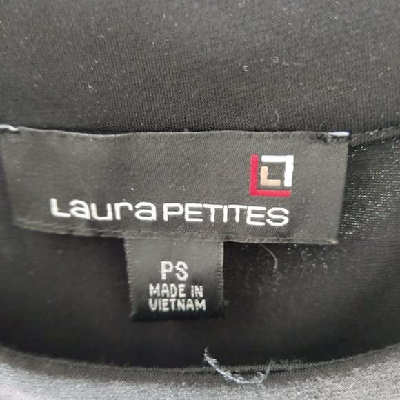 Laura Petite size 4 V-cut front dress, sleeveless multi color design - Picture 4 of 6